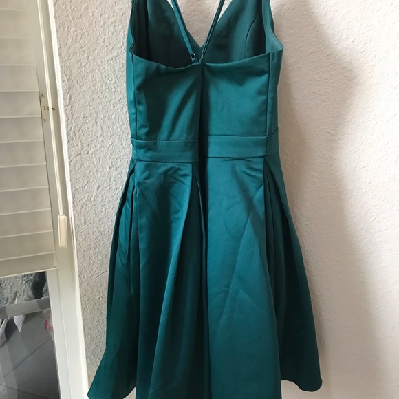 Lulu’s Emerald/Teal skater dress Small - Picture 6 of 9